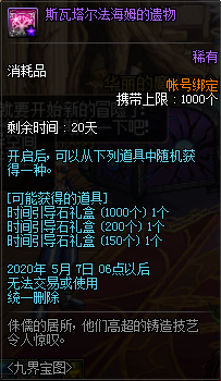 《DNF》九界宝图活动奖励一览