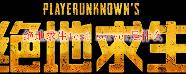 绝地求生test server是什么