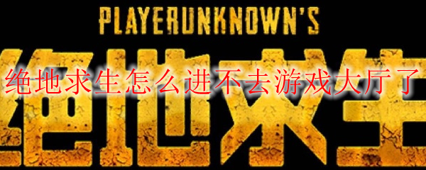 绝地求生怎么进不去游戏大厅了