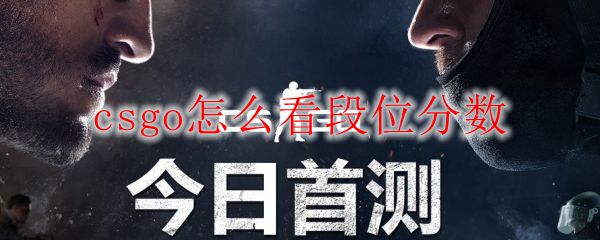 csgo怎么看段位分数