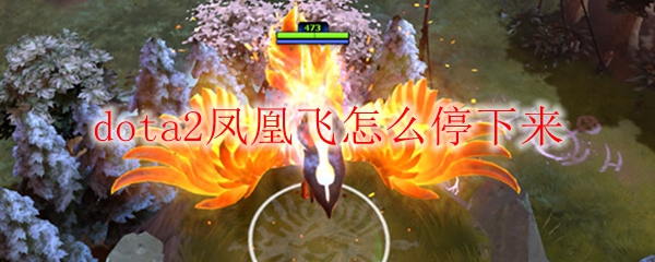 dota2凤凰飞怎么停下来