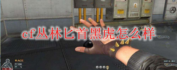 cf丛林匕首黑虎怎么样