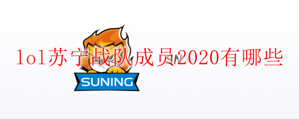 lol苏宁战队成员2020有哪些