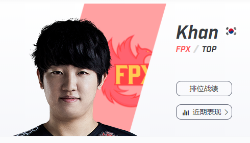 fpx可汗个人资料介绍