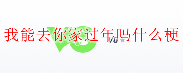 我能去你家过年吗什么梗