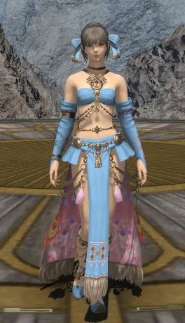 《ff14》5.25舞者80级校服染色外观