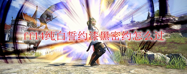ff14纯白誓约漆黑密约怎么过