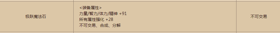 《DNF》极跃魔法石属性介绍
