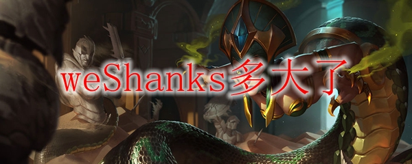 weShanks多大了