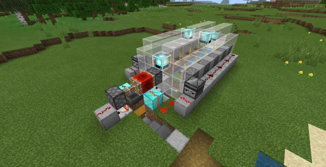 我的世界自动采瓜机怎么做