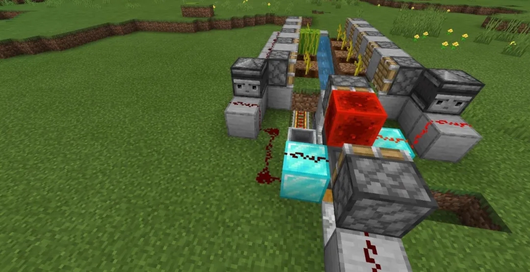 我的世界自动采瓜机怎么做