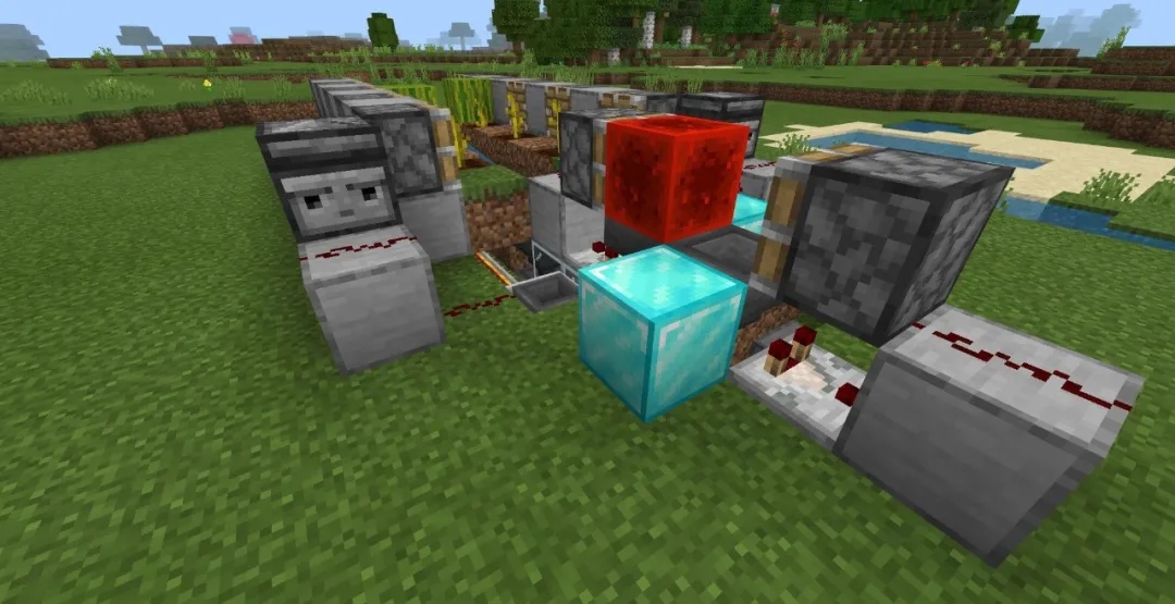 我的世界自动采瓜机怎么做