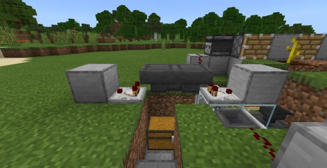 我的世界自动采瓜机怎么做