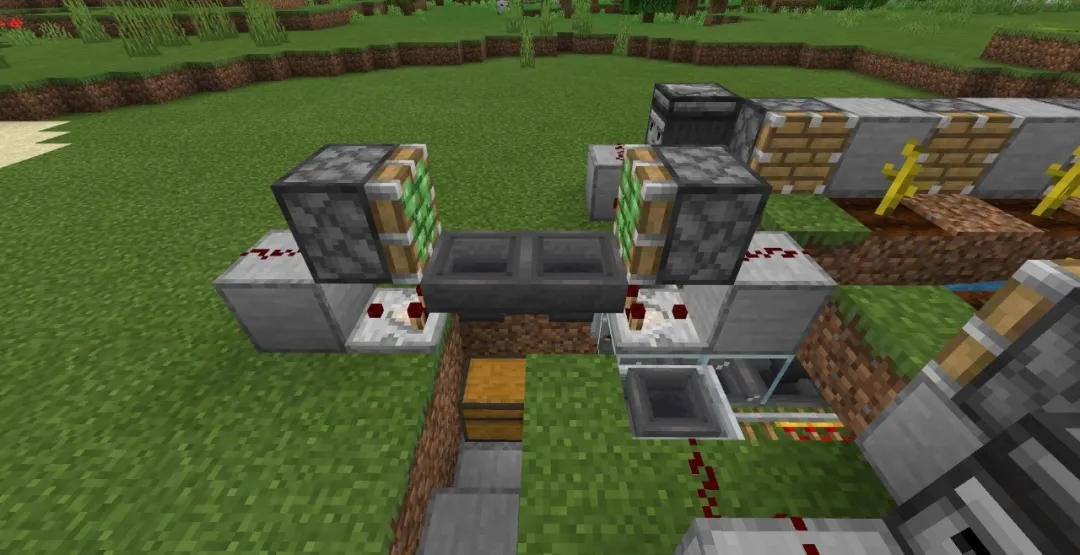 我的世界自动采瓜机怎么做