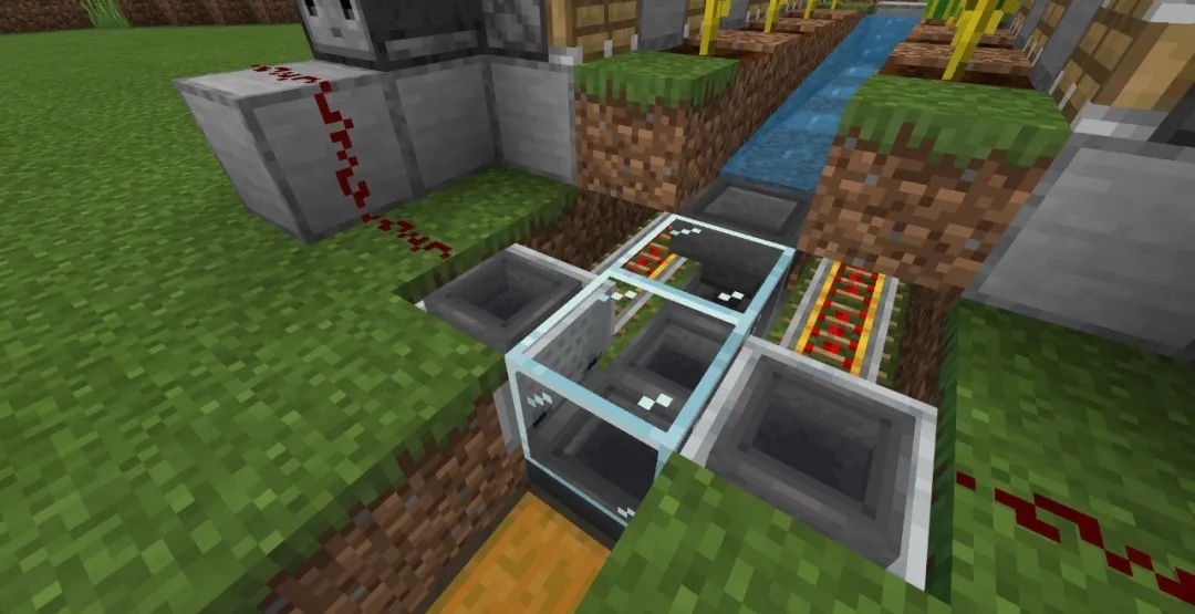 我的世界自动采瓜机怎么做