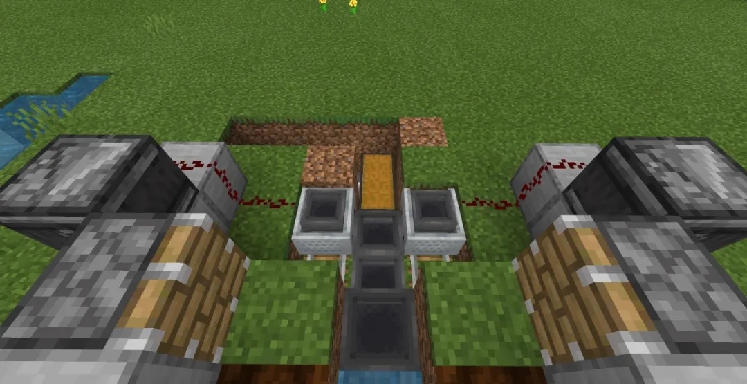 我的世界自动采瓜机怎么做