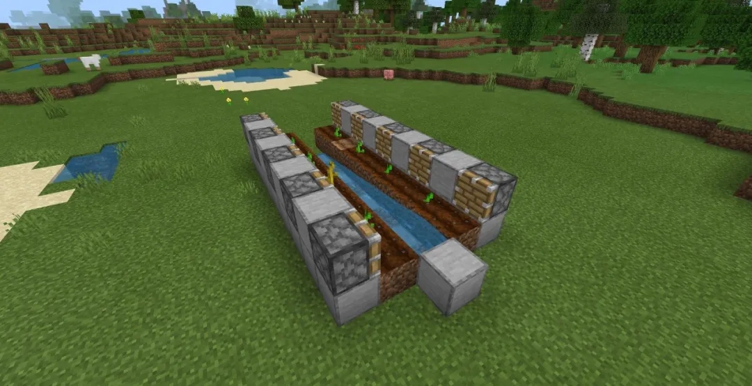 我的世界自动采瓜机怎么做