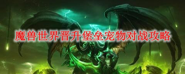 魔兽世界晋升堡垒宠物对战攻略