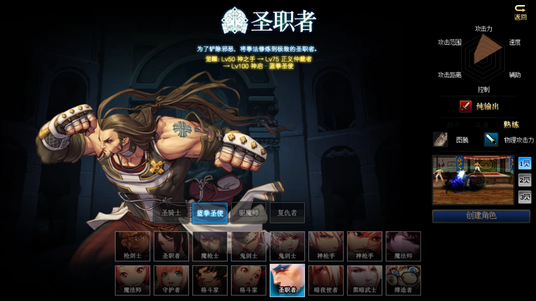 《DNF》男圣职者三觉立绘展示