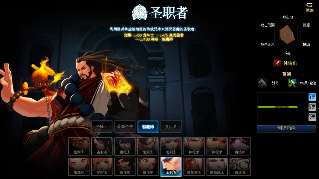 《DNF》男圣职者三觉立绘展示