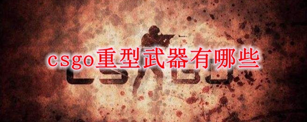 csgo重型武器有哪些