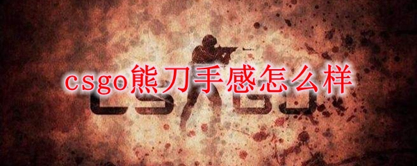 csgo熊刀手感怎么样