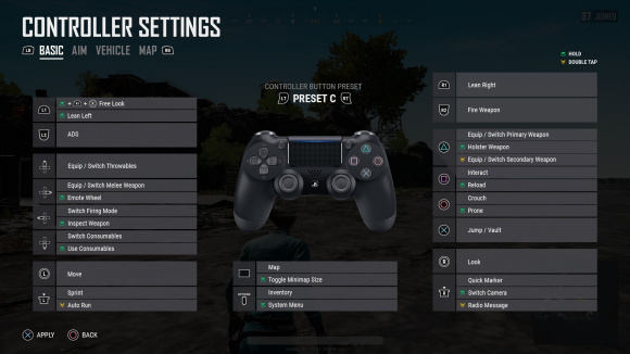 绝地求生ps4版自定义键位怎么设置