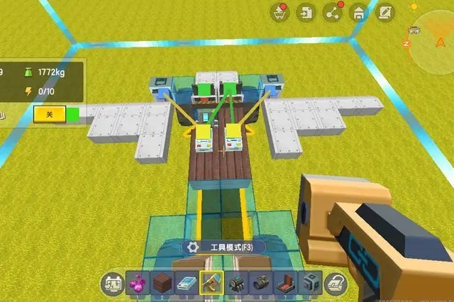 迷你世界折叠飞机怎么做