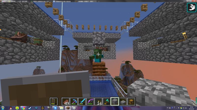 《我的世界》1.14.4高效刷铁塔教程