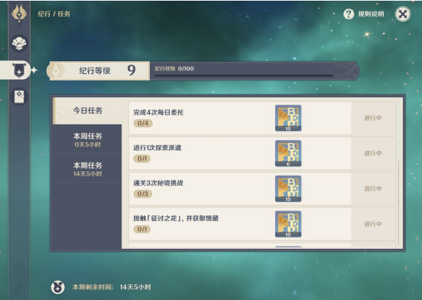 原神纪行系统是什么