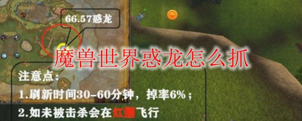 魔兽世界惑龙怎么抓