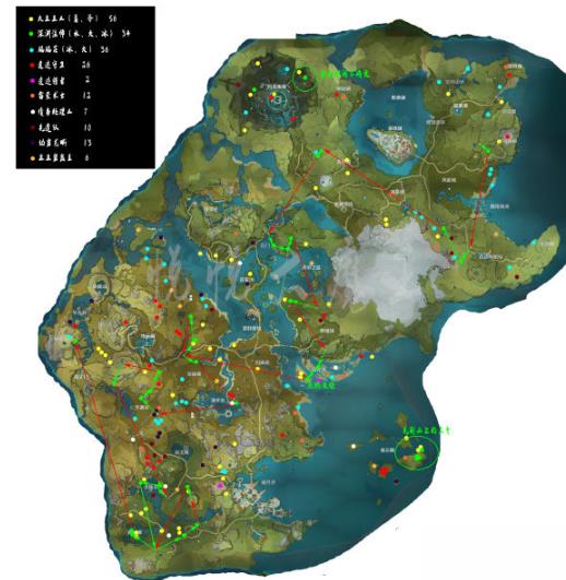 《原神》深渊法师位置分布图