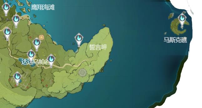 《原神》风神瞳位置高清图