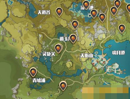 《原神》烈焰花花蕊位置分布