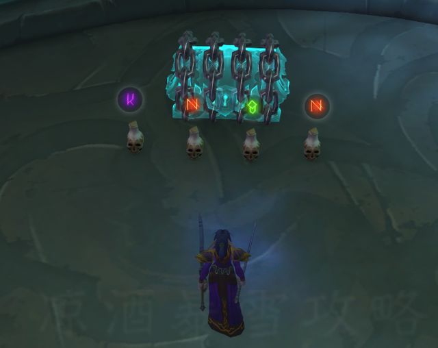 魔兽世界爬塔符文锁住的宝柜怎么开