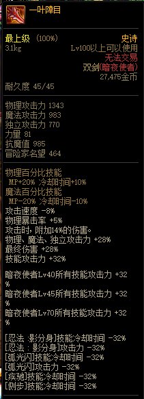 《DNF》2021春节版本神话史诗装备属性改动汇总