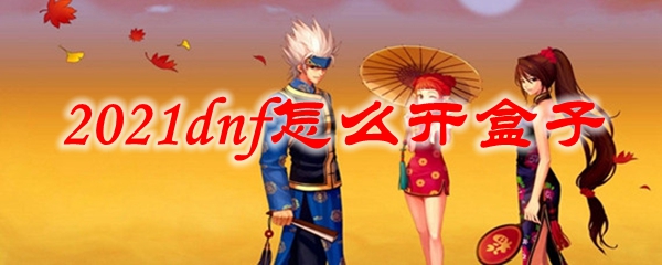 2021dnf怎么开盒子