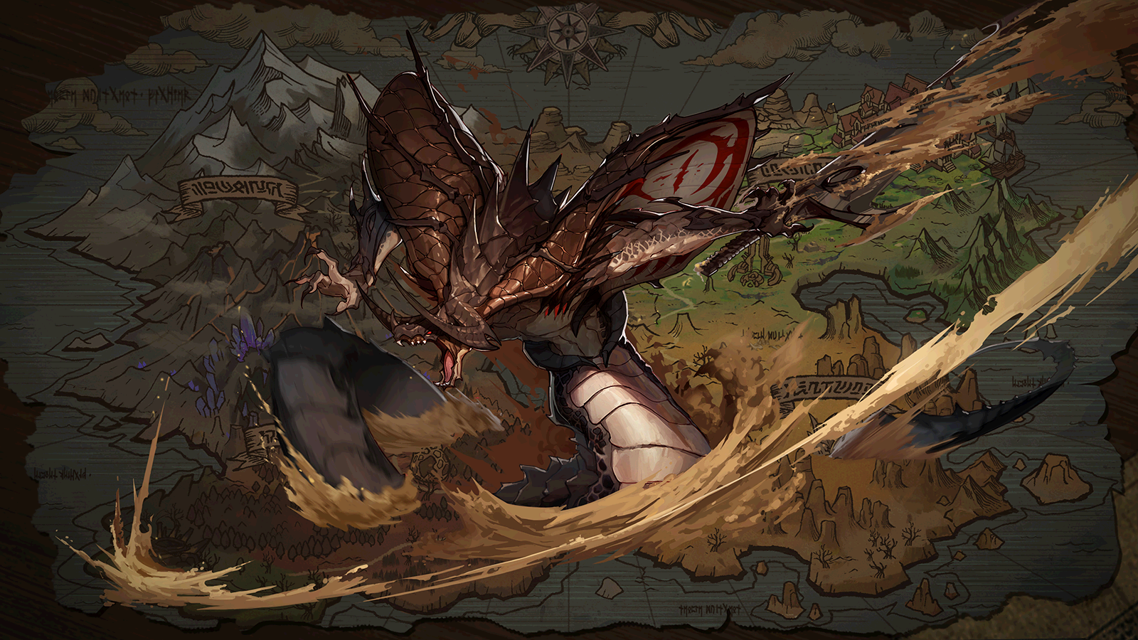 《DNF》巨龙的秘宝全BOSS原画分享