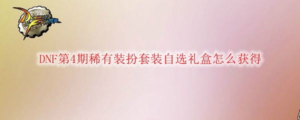 DNF第4期稀有装扮套装自选礼盒怎么获得