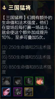 《云顶之弈》S4.5三国猛将羁绊介绍