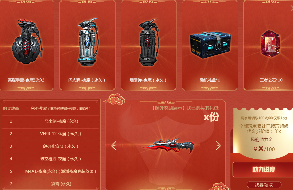 cf2021春节套多少钱