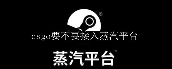 csgo要不要接入蒸汽平台
