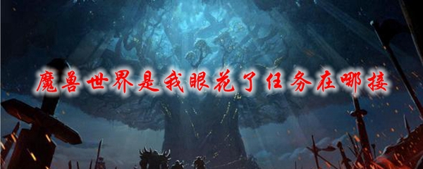 魔兽世界是我眼花了任务在哪接