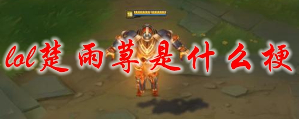 lol楚雨荨是什么梗