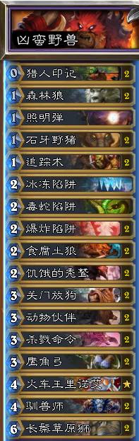《炉石传说》20.0经典模式猎人套牌