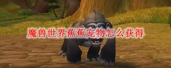 魔兽世界蕉蕉宠物怎么获得