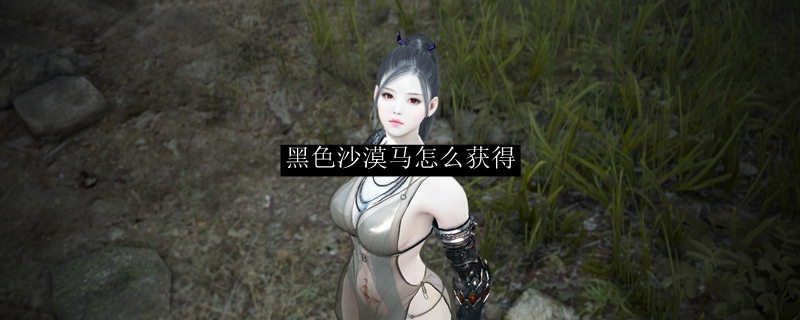 黑色沙漠马怎么获得