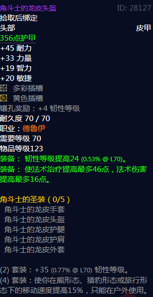 《魔兽世界》角斗士的圣装属性介绍