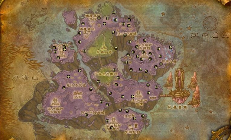 《魔兽世界》怀旧服虚空花分布刷新位置