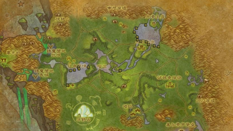 《魔兽世界》怀旧服金鳞卖店鱼分布位置